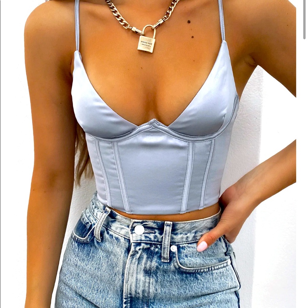 SOLD! White Fox Acacia Bustier Ice